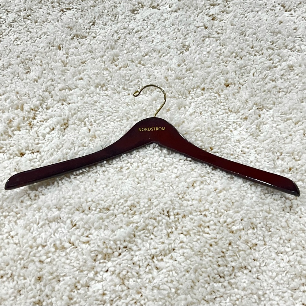 Nordstrom Wood Hanger, Brown/Gold
